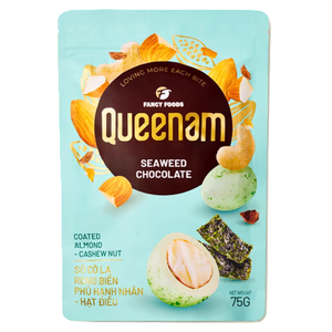 Expédition directe usine Dragées de chocolat solides en gros OEM/ODM HALAL 75G Snacks aux amandes et noix de cajou enrobées de chocolat aux algues - Product Image 1