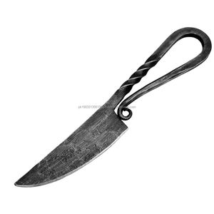 Couteaux à découper élégants médiévaux en acier au carbone forgé faits à la main avec couverture en cuir Meilleur couteau industriel utilitaire OEM personnalisable - Product Image 3