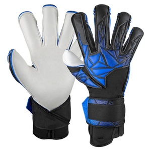 Gants de gardien de but professionnels personnalisés de haute qualité Blue Eagle Sports avec fermeture auto-agrippante, doigts entiers, vente chaude - Product Image 1