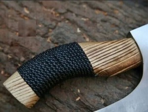 Cuchillo para Pizza de Acero al Carbono Hecho a Mano, Regalo de Navidad, Hacha Vikinga, Hacha de Caza Tipo Tomahawk - Product Image 3