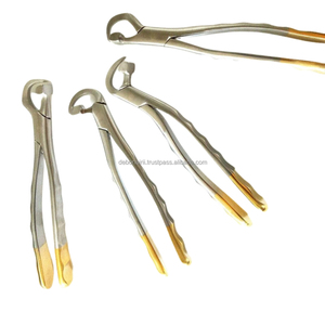 คีมถอนฟัน DEBONAIR สีเงินทอง สแตนเลส สำหรับถอนฟันด้านล่าง รุ่นใช้งานด้วยมือ ได้รับการรับรองมาตรฐาน CE ด้ามจับออกแบบตามหลักสรีรศาสตร์ - Product Image 3