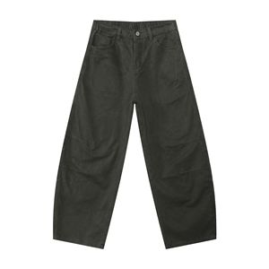 Pantalones Cargo de Mezclilla para Hombre, Corte Recto, Cintura Media, Transpirables, Impermeables, Ecológicos, de Algodón, Estilo Urbano, Color Negro, Otoño - Product Image 5