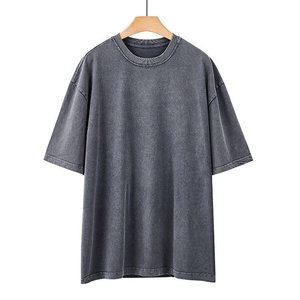 เสื้อยืดโอเวอร์ไซส์ผู้ชายสั่งทำขายส่ง พิมพ์โลโก้ ผ้าฝ้าย 100% เสื้อยืดพลัสไซส์ เสื้อยืดไซส์ใหญ่พิเศษ ทรงหลวม - Product Image 6