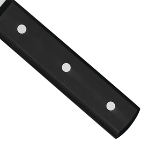 Cuchillo de Carnicero Profesional de Acero Inoxidable, Hoja Ancha y Afilada con Mango Negro de Triple Remache para Carnicería - Product Image 6