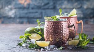 Hammered copper beverage mug collection orchard inspired drink <b>cups</b> <b>reusable</b> cocktail serving mugs premium - Product Image 4