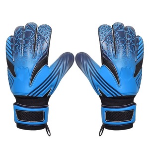 Gants de gardien de but de football à doigts entiers avec sangle de poignet réglable, en PU, respirants, antidérapants, unisexes, pour usage sportif - Product Image 6