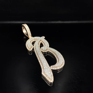 จี้เพชรฮิปฮอปสแตนเลสหรูหราประดับเพชร CZ - Product Image 1