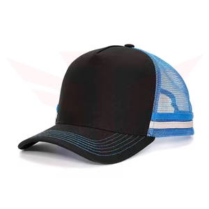 Casquette Trucker Unisexe en Maille 6 Panneaux Réglable au Dos Décontractée Respirante Rayures Blanches Noires Vertes Adulte Printemps Été - Product Image 4