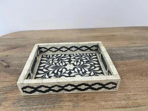 Plateau Feng Shui de Luxe Fait Main Écologique avec Incrustations en Os – Design Décoratif Élégant, Qualité Supérieure pour la Maison et la Cuisine (Idéal pour Servir) - Product Image 3