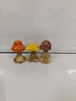Décoration en résine époxy en forme de champignon, design côtier, à poser au sol