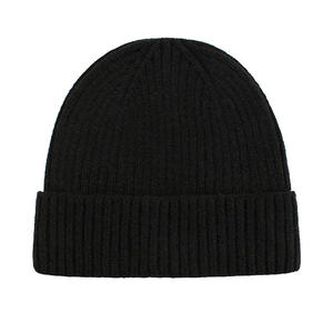 Gorro de Punto Acanalado Negro, Transpirable, Impermeable, Ajustable, con Borde, para Invierno, Esquí, Unisex, Cálido, de Algodón, para Exteriores - Product Image 1
