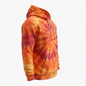 Sweat à capuche pour homme avec impression numérique de logo personnalisé, coton et polyester, respirant, décontracté, hiver, poids lourd 330g, vente en gros - Product Image 4