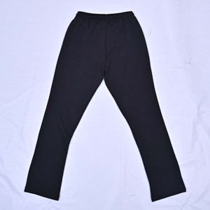 Wholesale Price Mens Black Cotton Sweatpants Elastic Waist <b>Drawstring</b> Casual Midweight Autumn Joggers Plain Dyed Knitted Pants - Product Image 2
