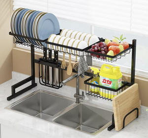 Estante Escurridor de Platos Expandible de 2 Niveles para Encima del Fregadero OEM/ODM, Organizador de Cocina Desmontable, Estante de Almacenamiento Resistente al Óxido - Product Image 5