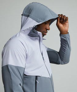 Survêtement de sport 2 pièces en nylon zippé pour homme, coupe-vent, imperméable, décontracté, de haute qualité, idéal pour l'automne et l'entraînement - Product Image 3