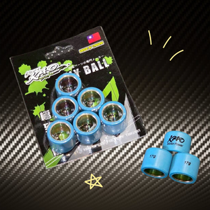 Rodillos Variadores Azules de 17g Fabricados en Taiwán para Piezas de Alto Rendimiento XMAX - Product Image 1