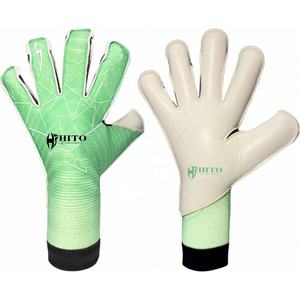 Nouvelles gants de gardien de but professionnels au design innovant, avec impression en silicone sur le dos et contact Letax sur la paume avant, sangle amovible. - Product Image 3