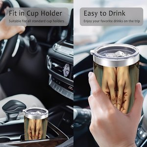 Double Wall Stainless Steel Tumbler 20oz Vacuum Sealed No Condensation Car Travel <b>Mug</b> - Product Image 4