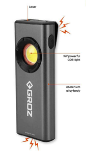 GROZ LED-191 Superbright Worklight Cordless/<b>Battery</b> Power Dual Light Output CE RoHS Certified for Aerospace Applications 3-Year - Product Image 3