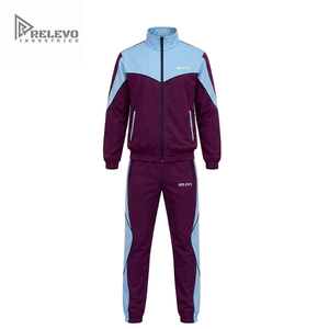 ชุดวอร์มพิมพ์ลาย OEM แบบกำหนดเองสำหรับฤดูใบไม้ร่วง น้ำหนักเบา คุณภาพสูง เสื้อแจ็คเก็ตซิปเต็มตัว กางเกงวอร์มขายาวผ้ากำมะหยี่สำหรับผู้ใหญ่ สีพื้น - Product Image 1