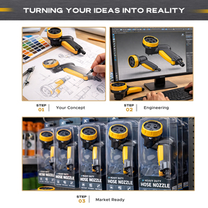 Pistolet d'arrosage de jardin haute performance en ABS/TPR+liège pour le lavage des animaux, avec déclencheur frontal, dégagement rapide et poignée ergonomique - Product Image 3