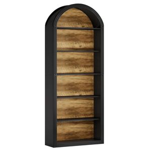 <b>Tall</b> Bookshelf Stylish Bookcase for Home or Office Versatile <b>Storage</b> Solution - Product Image 2