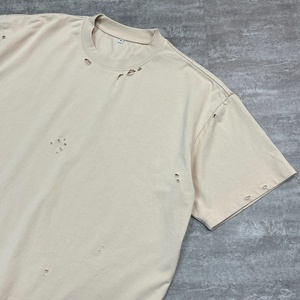 Camisetas Personalizadas de Estilo Urbano para Hombre, Camisetas Extra Grandes con Efecto Desgastado, Camisetas Cortas de Algodón 100% de Alta Calidad - Product Image 2