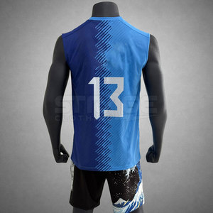 Camiseta de Voleibol sin Mangas, Transpirable, Ecológica, que Absorbe la Humedad, 100% Poliéster, Diseño Personalizado para Entrenamiento y Juego en Cancha para Hombre - Product Image 6