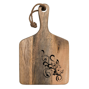 Planche à découper artisanale en bois de pomme, petite forme irrégulière, plateau de service en bois, planche à charcuterie décorative pour la décoration de la cuisine - Product Image 6