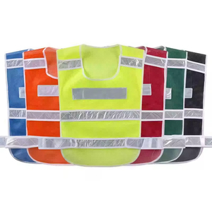 Gilet de sécurité réfléchissant personnalisé avec logo, classe 2 ANSI, haute visibilité, pour travailleurs routiers, en polyester avec poches en maille, vêtement de sécurité - Product Image 4