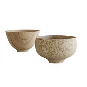 Juego de Tazones de Madera Ecológicos de Diseño Vintage Coleccionable para Cocina, para Mezclar Pudín, para Fiestas, Ligeros, de Muy Buena Calidad - Product Image 1