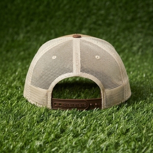 Gorra Trucker Caqui para Hombre, Logotipo Bordado Personalizado, Malla Trasera, Cierre a Presión, Ajustable - Product Image 6