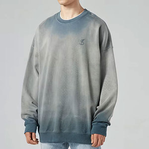 เสื้อสเวตเชิ้ตแฟชั่นใหม่ไซส์ใหญ่สำหรับผู้ชาย สีซีดแบบซันเฟด ปรับแต่งสีได้ สไตล์ใหม่ เสื้อสเวตเชิ้ตซันเฟด - Product Image 6