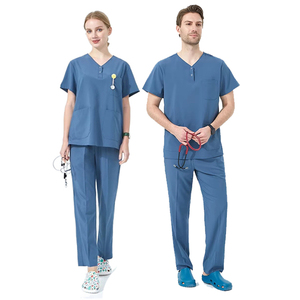 Fournisseur en gros de vêtements de travail pour hôpitaux et laboratoires, vêtements sur mesure, durables, faciles d'entretien, extensibles, ensemble d'uniformes de technicien de laboratoire - Product Image 1
