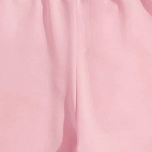 <b>Men's</b> <b>Pink</b> Knitted <b>Shorts</b> Elastic Waist Drawstring Casual Solid Color Mid Rise Eco-Friendly Front Logo Sport Wear - Product Image 3