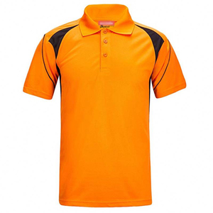 เสื้อโปโลแขนสั้นผู้ชาย สีดำแดง ตัดต่อสี แห้งเร็ว ผ้าถัก สไตล์ลำลอง - Product Image 6