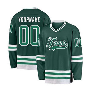 Camisetas de Hockey sobre Hielo Negras Europeas Personalizadas con Diseño de Equipo, Precio Económico, Alta Calidad, Bajo MOQ - Product Image 4