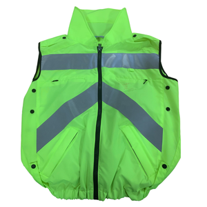 Chaleco de Seguridad Reflectante con Diseño de Tiras de Alta Visibilidad, Ropa de Trabajo Unisex de Algodón y Poliéster para Construcción y Seguridad Personal - Product Image 4