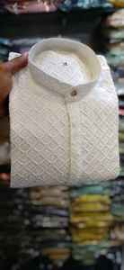 นำเสนอชุดคุรตะปิจามาสำหรับผู้ชาย ดีไซน์ใหม่ ลุคหรูหรา เหมาะสำหรับงานแต่งงานและงานเฉลิมฉลอง ผลิตจากผ้าเรยอนคุณภาพพรีเมียม - Product Image 3