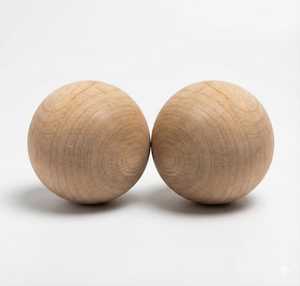 MN EXPORTS <b>Wooden</b> <b>Round</b> Decorative Balls Rustic Home Decoration Trees & Nature Art Theme Plant Pattern 2Pcs - Product Image 6