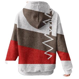Women's Long-Sleeved Casual Pullover <b>Hoodie</b> <b>Blanket</b> Breathable Cotton Terry for Autumn Winter Front Logo Printed - Product Image 3