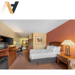 ชุดเฟอร์นิเจอร์ห้องนอนโรงแรมทำจากโลหะไม้โอ๊คสไตล์ตะวันตกที่ดีที่สุดเป็นมิตรกับสิ่งแวดล้อมทนทานวางซ้อนกันได้แบบพกพาออตโตมันกันน้ำ - Product Image 1