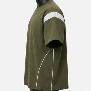 เสื้อยืดแขนยาวสีเขียวมะกอกสำหรับผู้ชาย ปี 2026 ทรงปกติ คอโอ แห้งเร็ว สีพื้น ผ้าโพลีเอสเตอร์ 100% - Product Image 3
