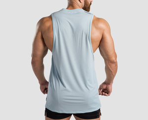 Camiseta de Gimnasio para Hombre, 100% Algodón, Transpirable, Corte Ajustado, Anti-Pilling, de Alta Calidad, para Verano, Precio Económico - Product Image 3