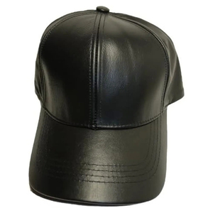 Casquette de baseball en cuir - Design uni - Snapback - Noir - Ajustable - Avec logo personnalisé - Performance - Unisexe - Product Image 5