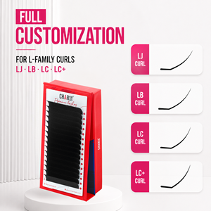 CharmLash L Family Special Curl Lash Trays LJ LB LC LC+ Extensiones de Pestañas Premium PBT Tejidas a Mano al por Mayor Efecto Lifting Natural - Product Image 1