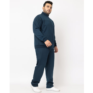 Ensemble survêtement molletonné épais personnalisé avec sweat à capuche zippé surdimensionné et pantalon de survêtement large, style streetwear OEM - Product Image 3