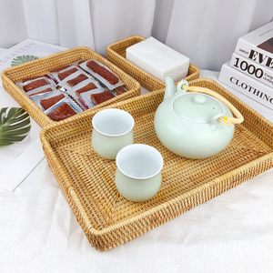 Cheap Price Vietnamese Round Woven Rattan Storage <b>Tray</b> Kitchen & Bathroom Tableware Organizer with <b>Spice</b> and Jewelry Storage - Product Image 2