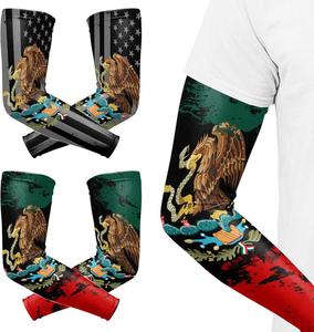 Mangas de compresión deportivas lisas personalizadas para hombre, cubre brazos para fútbol americano disponibles - Product Image 5