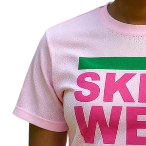 Camiseta AKA Skee Wee de algodón premium rosa claro, manga corta, cuello redondo, ropa de hermandad griega, camiseta con gráfico personalizado - Product Image 5